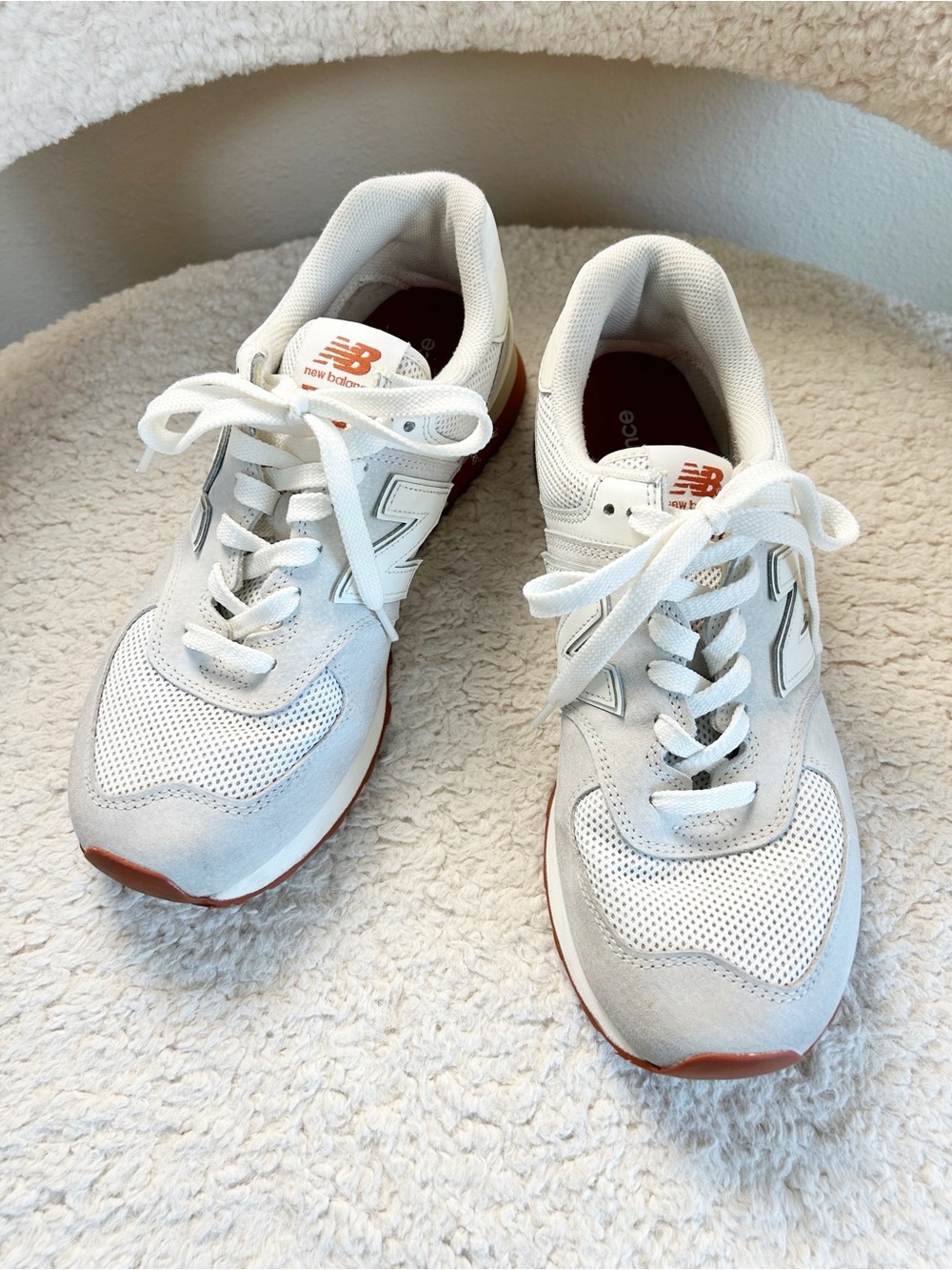 New Balance 574 Grey & White Sneakers Men’s